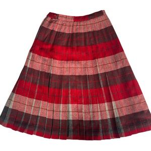 Pendleton Red and Black A-Line Skirt